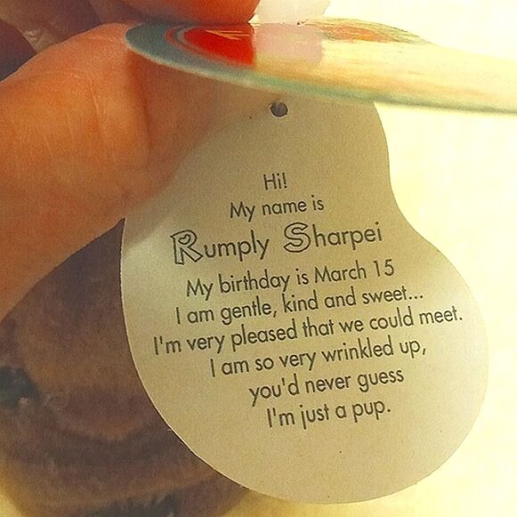 ⭐️5/$25 Avon Full O' Beans stuffed Sharpei Dog - Picture 4 of 6